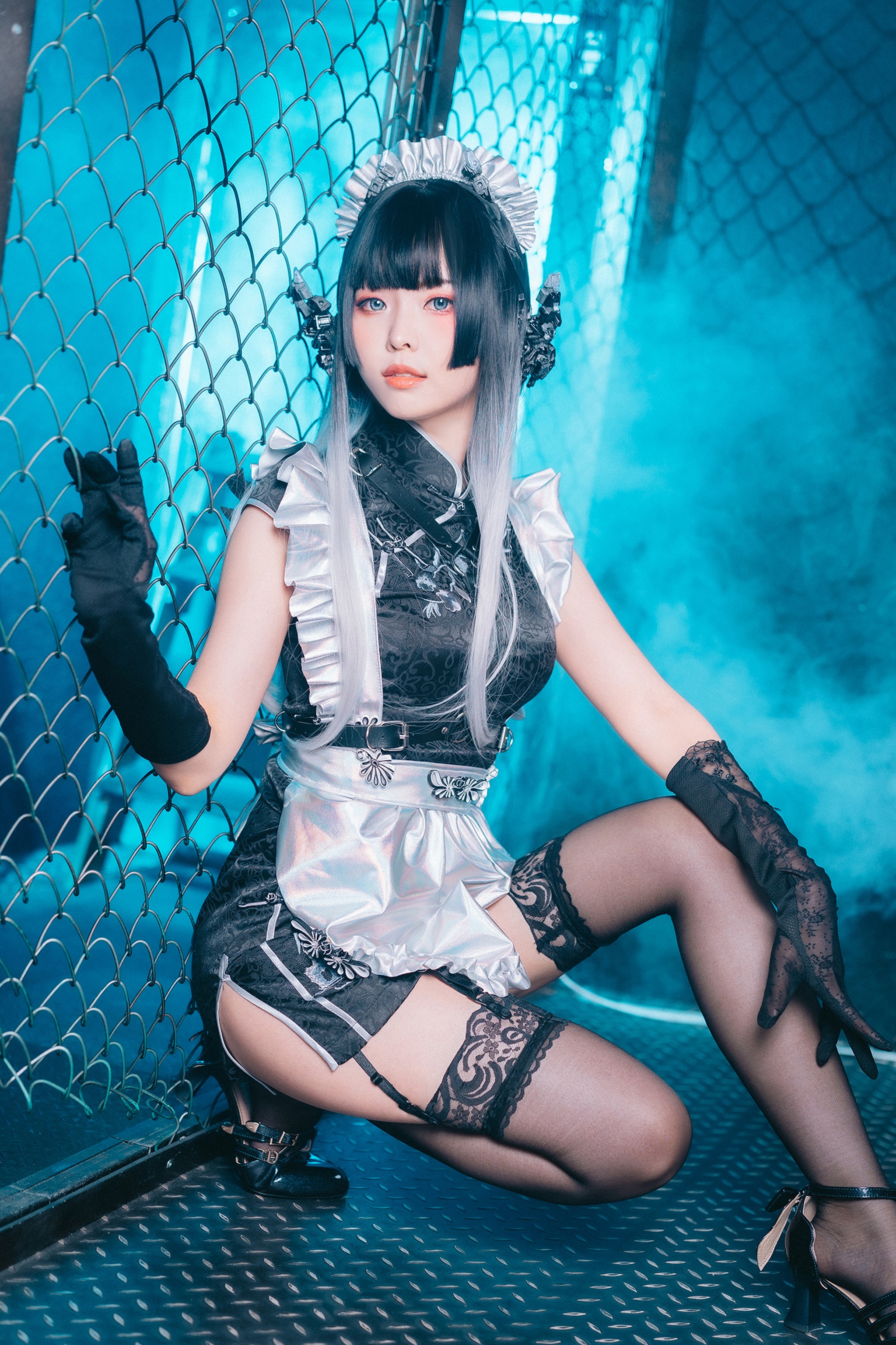 图片[1]-ElyEE子 – NO.134  賽博女仆Melanite黑榴石[30P]-XikXak